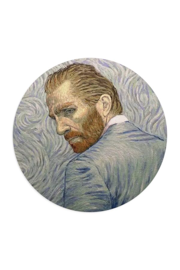 Van Gogh - Loving Vinsent Otoportre Tablo Baskılı Yuvarlak Mousepad - Görsel 2