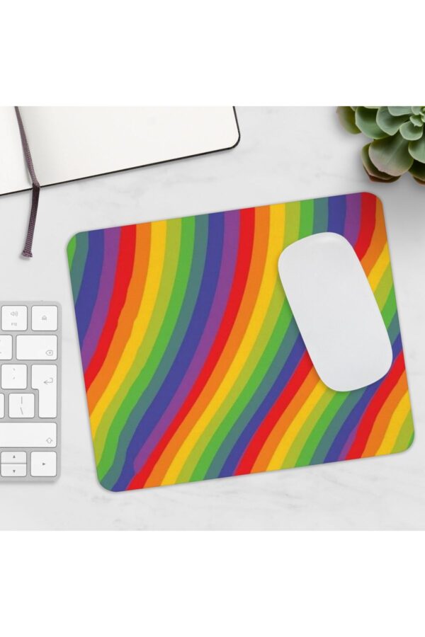 Gökkuşağı Deseni Baskılı Dikdörtgen Mousepad