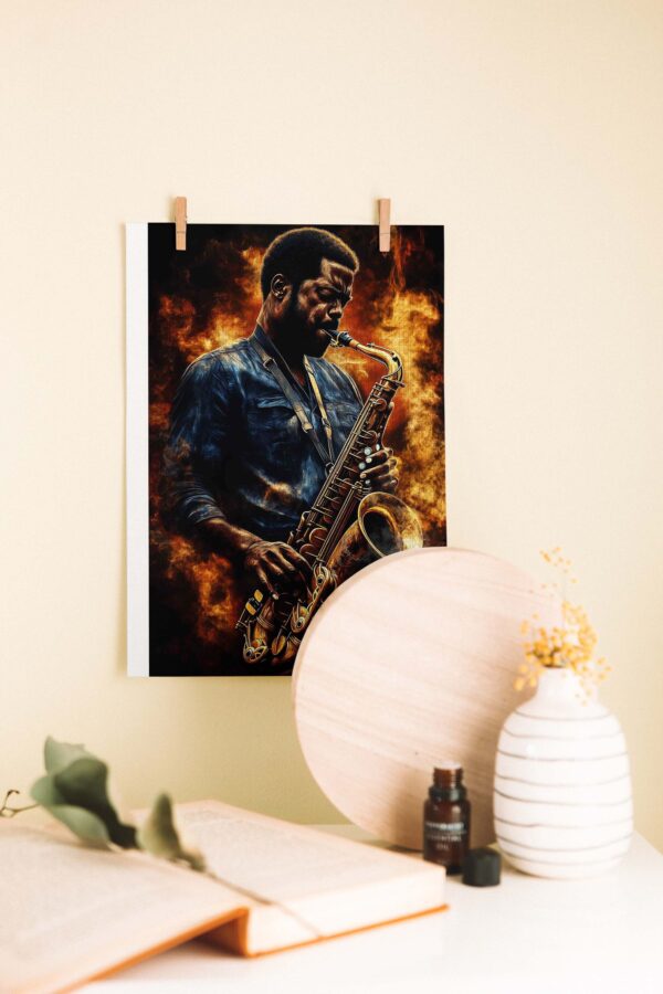 Cazın Alevi – Müzik Temalı Ahşap Poster