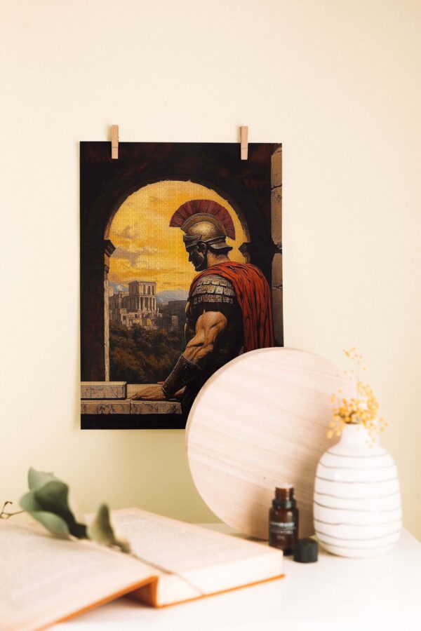 Roma Savaşçısı – Tarihi Ahşap Poster