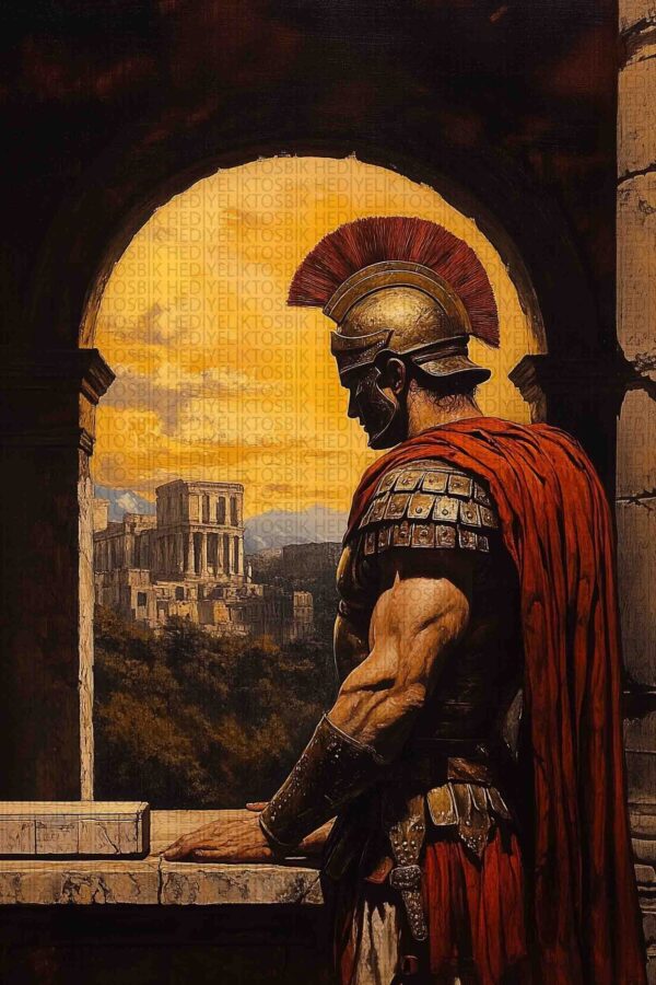Roma Savaşçısı – Tarihi Ahşap Poster