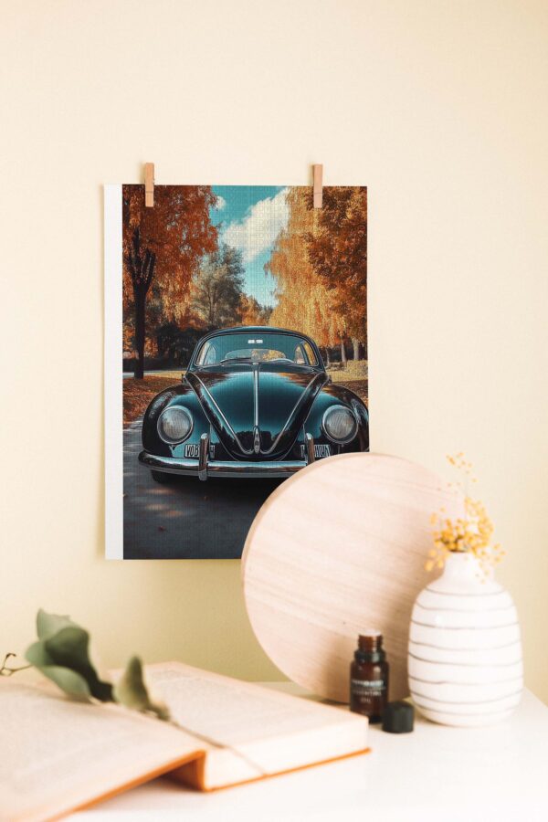 Sonbaharda Vosvos – Nostaljik Ahşap Poster