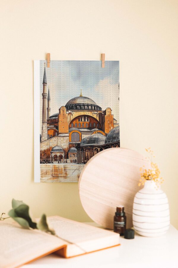 Ayasofya İstanbul Ahşap Poster – Vintage Dekor