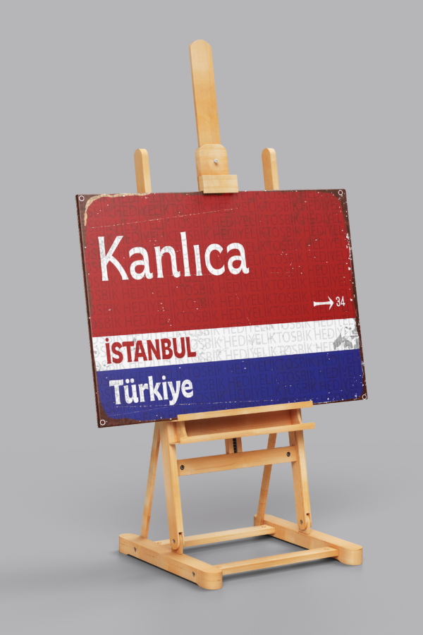 Kanlıca İstanbul Retro Stil Dekoratif Ahşap Poster