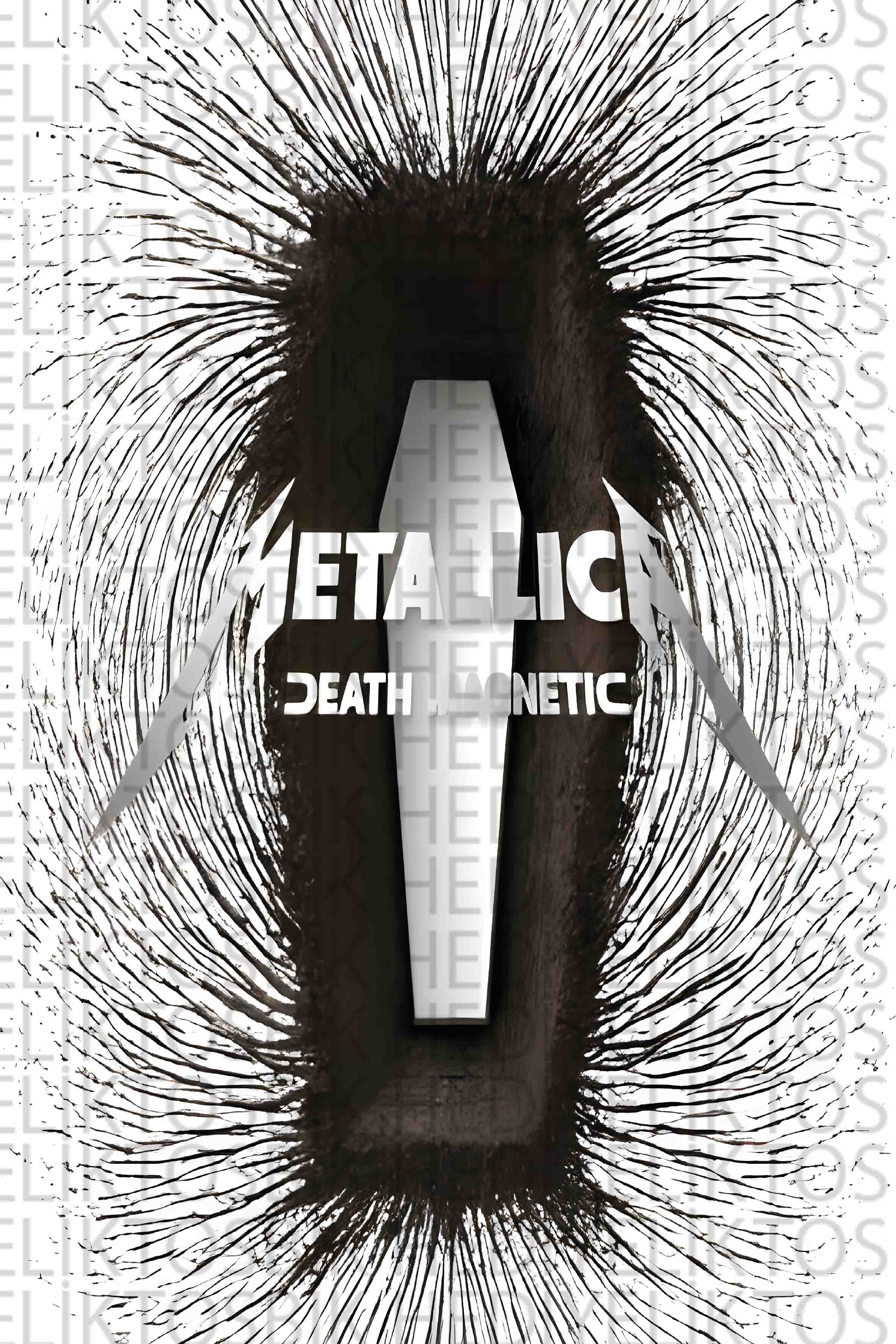 Metallica – Death Magnetic Albüm Kapak Tasarımlı Ahşap Poster