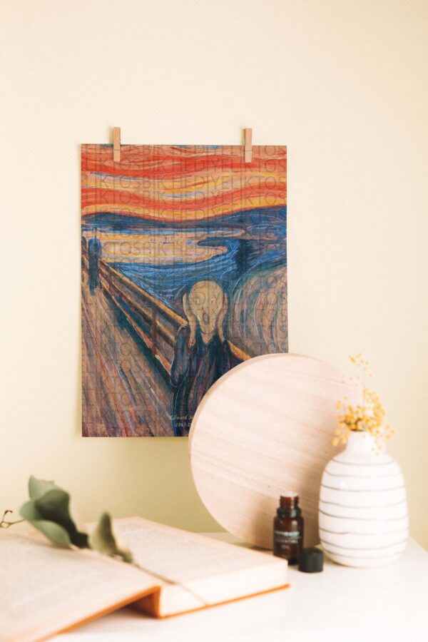 The Scream – Edvard Munch İkonik Sanat Eseri Ahşap Poster
