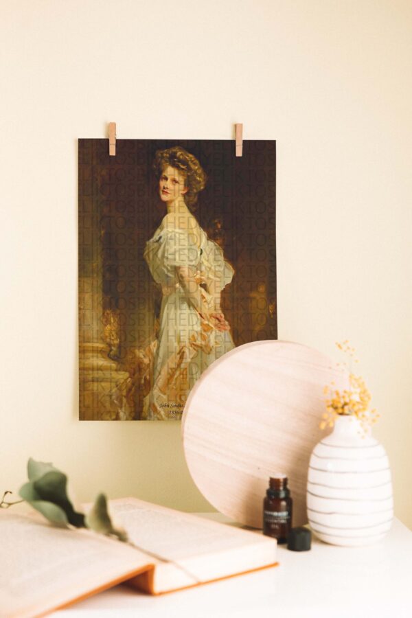 Zarafetin Tuvali – John Singer Sargent Portre Reprodüksiyon Ahşap Poster