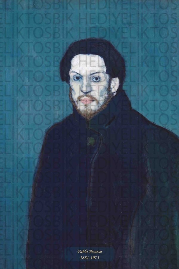 Pablo Picasso Portresi – Sanatçı Temalı Dekoratif Ahşap Poster