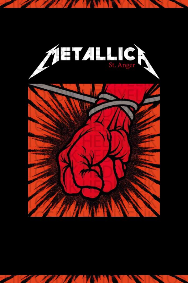 Metallica – St. Anger Albüm Kapağı Temalı Ahşap Poster