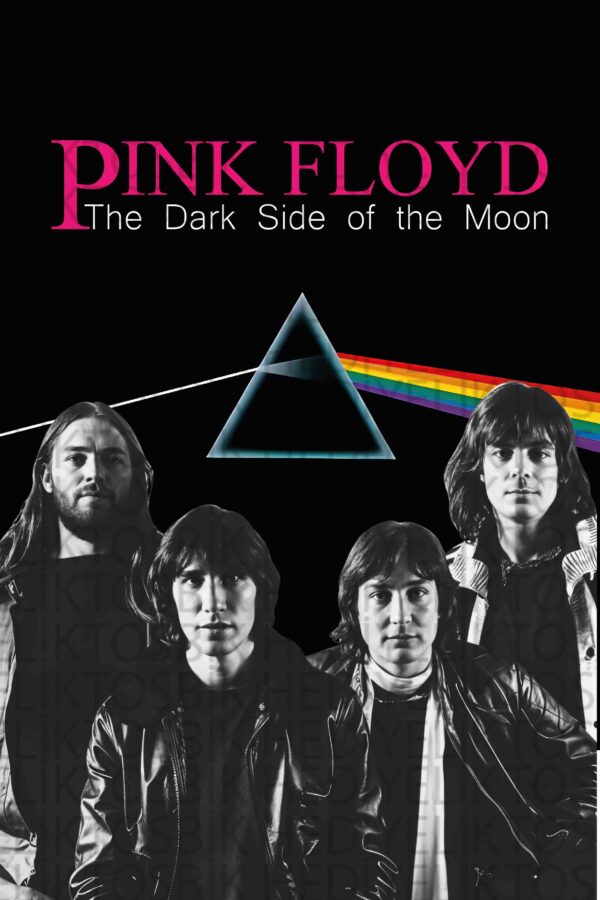 Pink Floyd – The Dark Side of the Moon Albüm Temalı Ahşap Poster