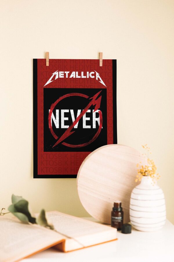 Metallica – Through the Never Temalı Ahşap Poster
