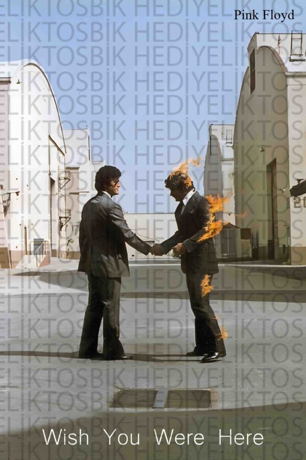 Pink Floyd Wish You Were Here – Rock Nostalji Klasiği Ahşap Poster