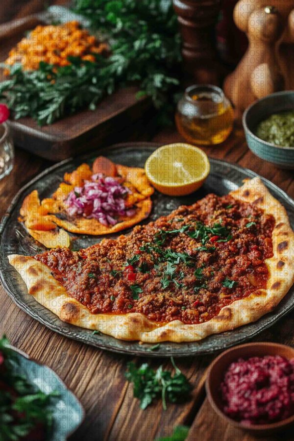 Lahmacun Keyfi – Anadolu Mutfağı Temalı Dekoratif Ahşap Poster