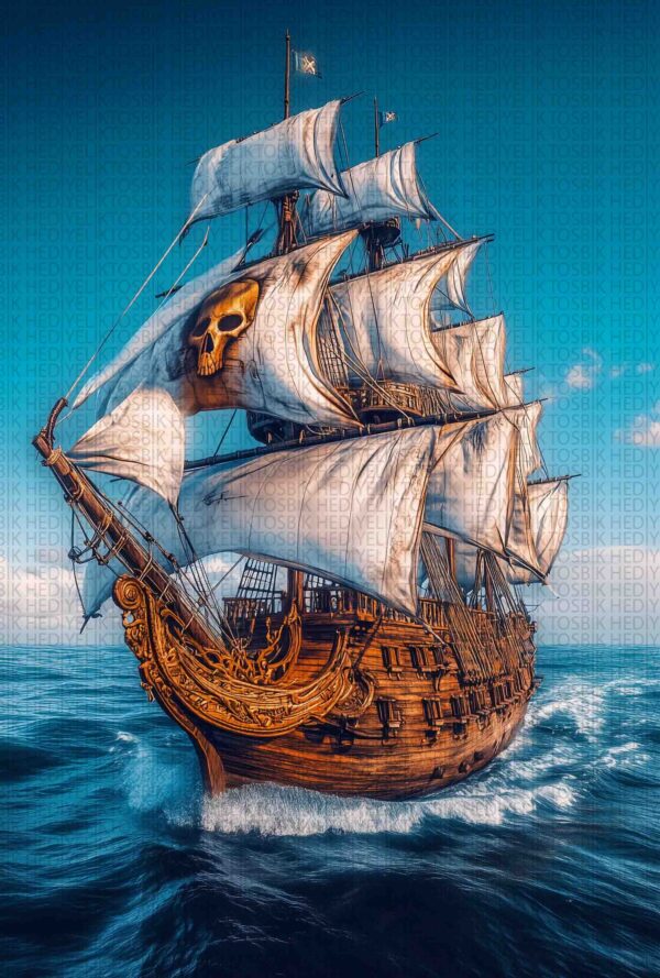 Korsan Gemisi – Fantastik Deniz Macerası Ahşap Poster