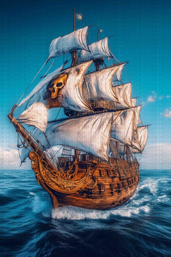 Korsan Gemisi – Fantastik Deniz Macerası Ahşap Poster