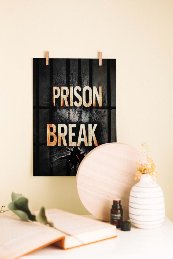 Prison Break Retro Ahşap Poster