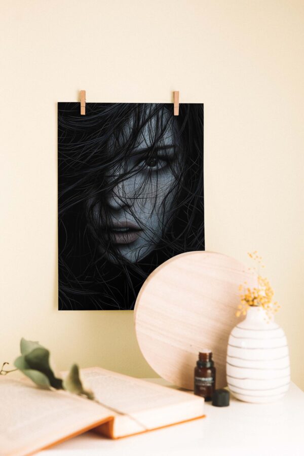 Dark Whisper – Nostaljik Ahşap Poster
