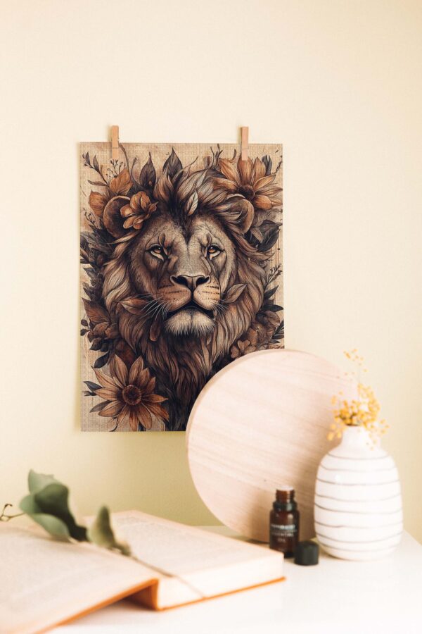 Regal Lion – Doğanın Asaleti Ahşap Poster