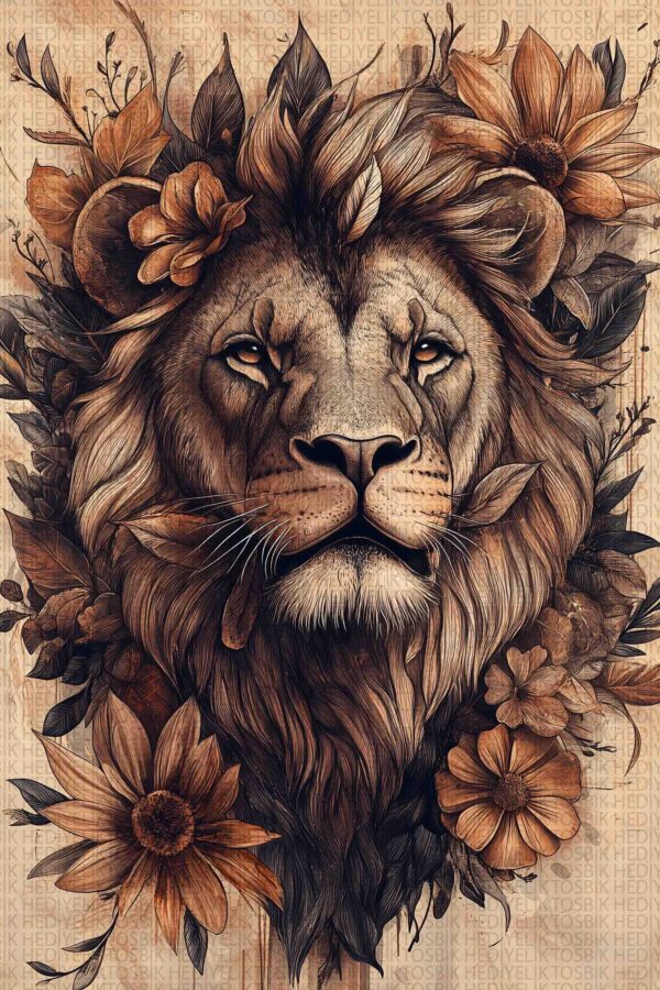 Regal Lion – Doğanın Asaleti Ahşap Poster