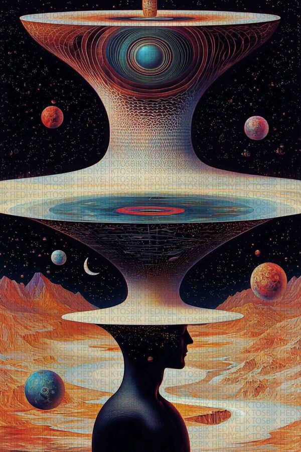 Cosmic Mind – Kozmik Bilincin Ahşap Poster
