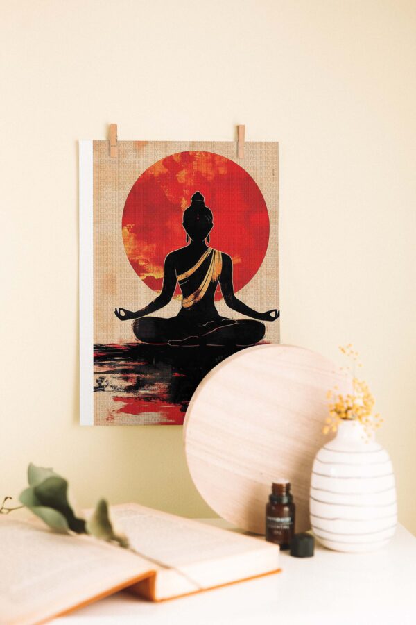 Zen Ruhuyla – Meditasyon Ahşap Poster