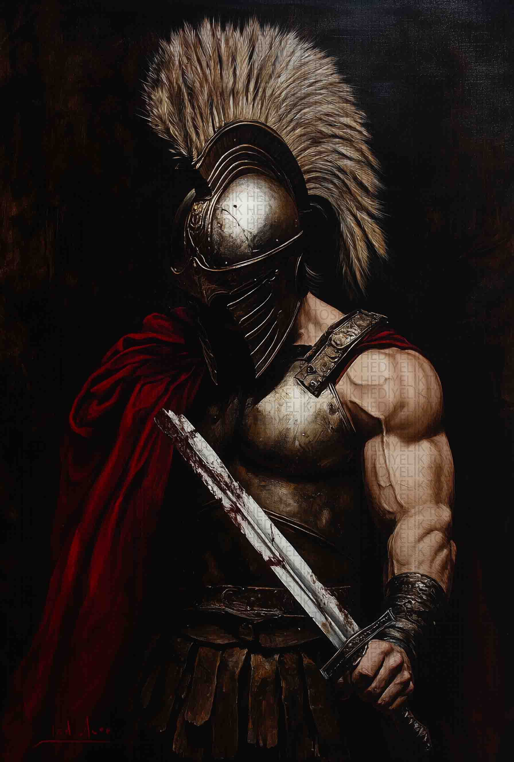 Savaşçı Ruh - Gladyatör Ahşap Poster