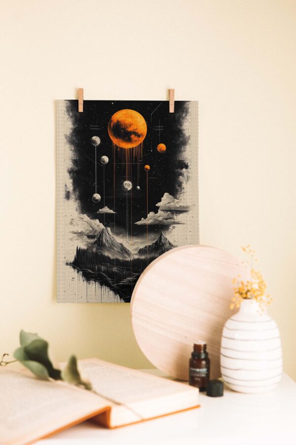 Cosmic Dream – Modern Sanat Ahşap Poster