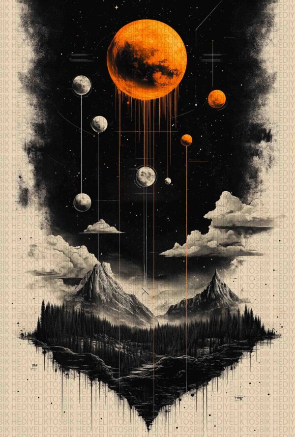 Cosmic Dream - Modern Sanat Ahşap Poster