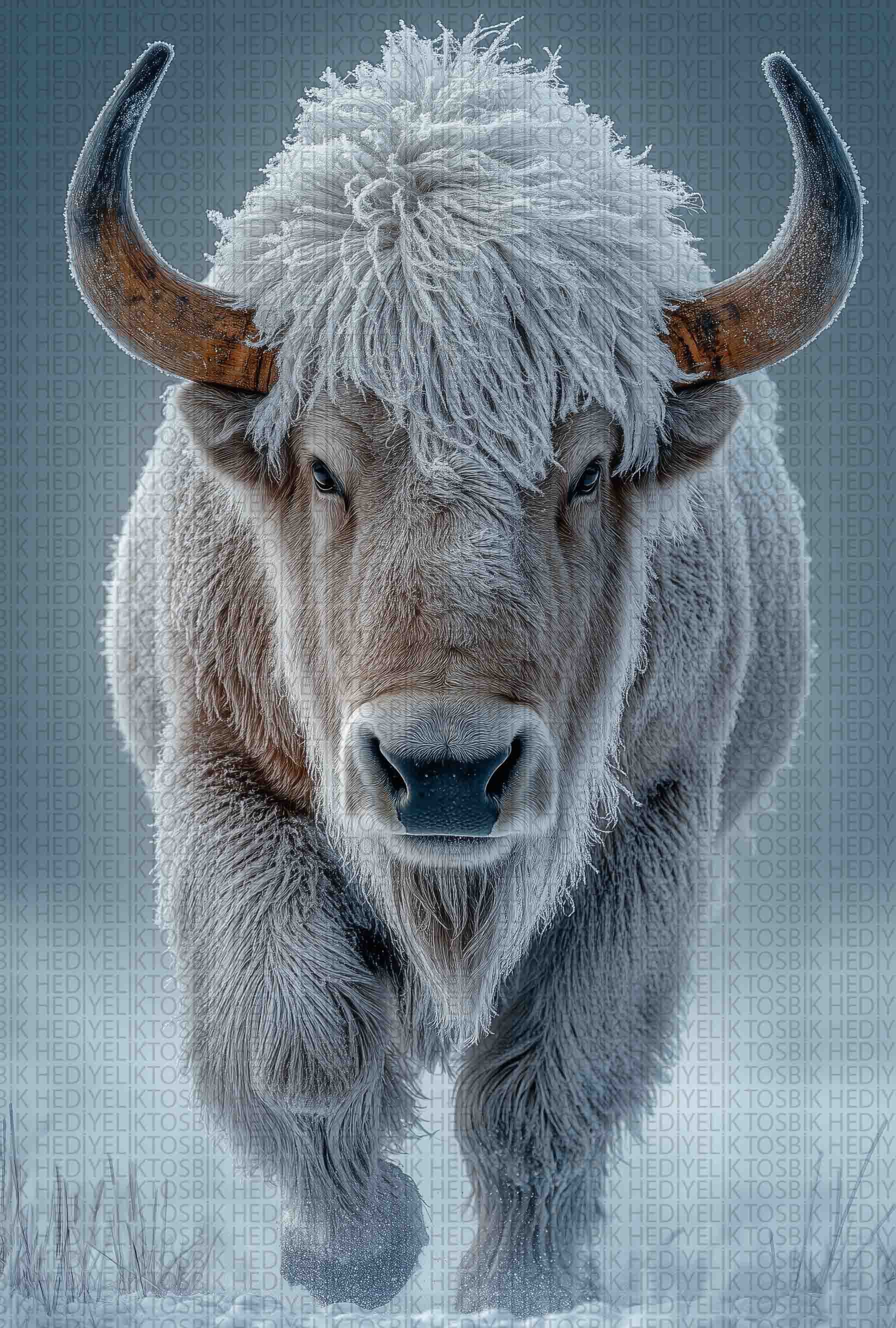 Kışın Gücü – Beyaz Yak Ahşap Poster