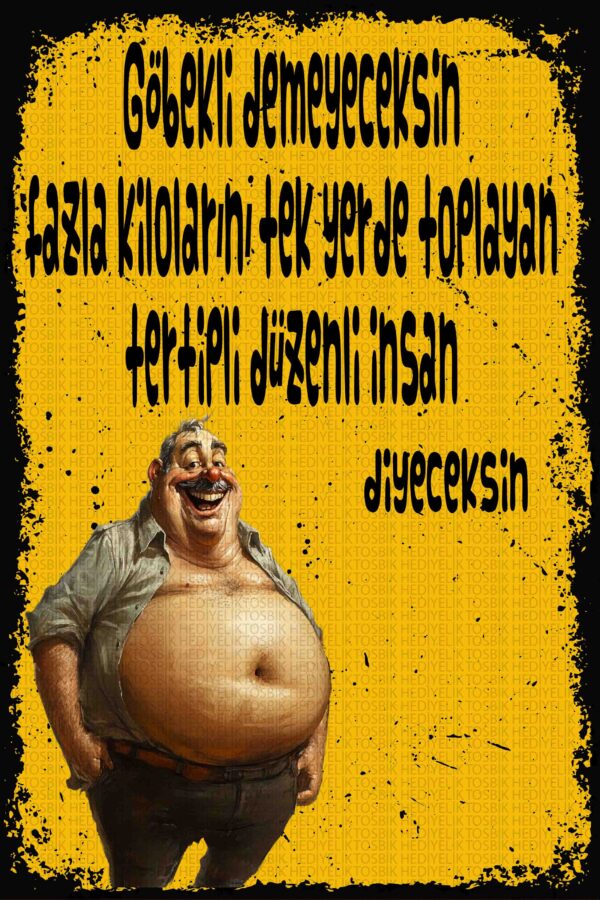 Göbekli Değil, Tertipli – Mizahi Ahşap Poster