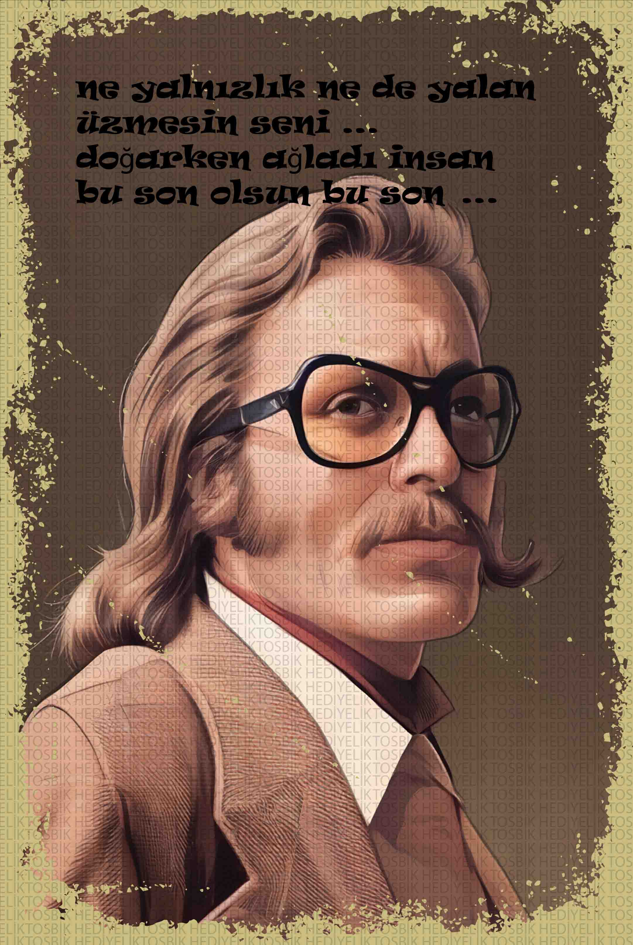 Bu Son Olsun Ahşap Poster