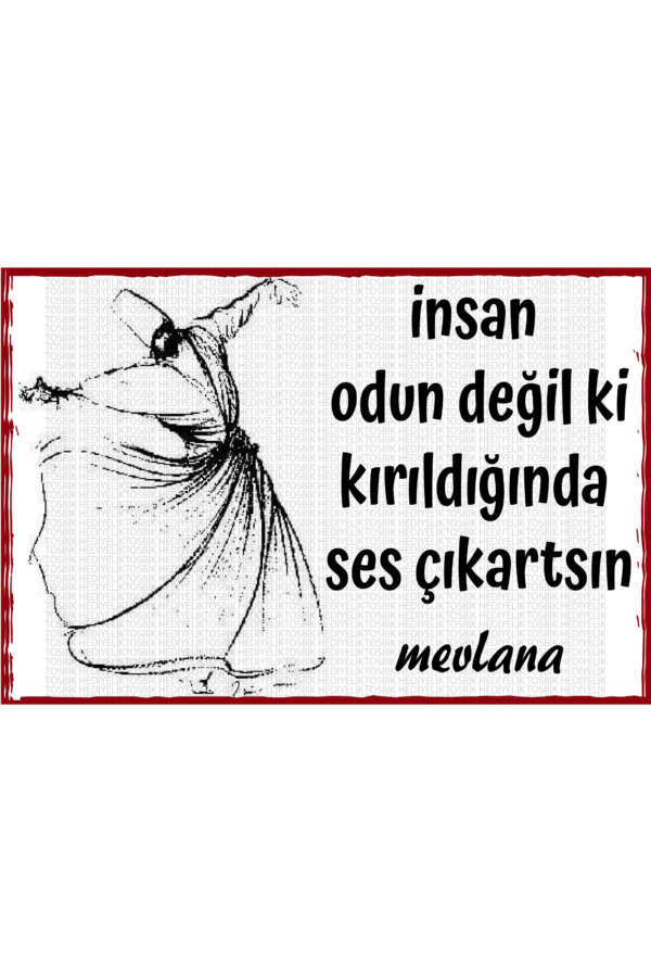 İnsan Odun Değil Ki Kırıldığında Ses Çıkartsın – Mevlana