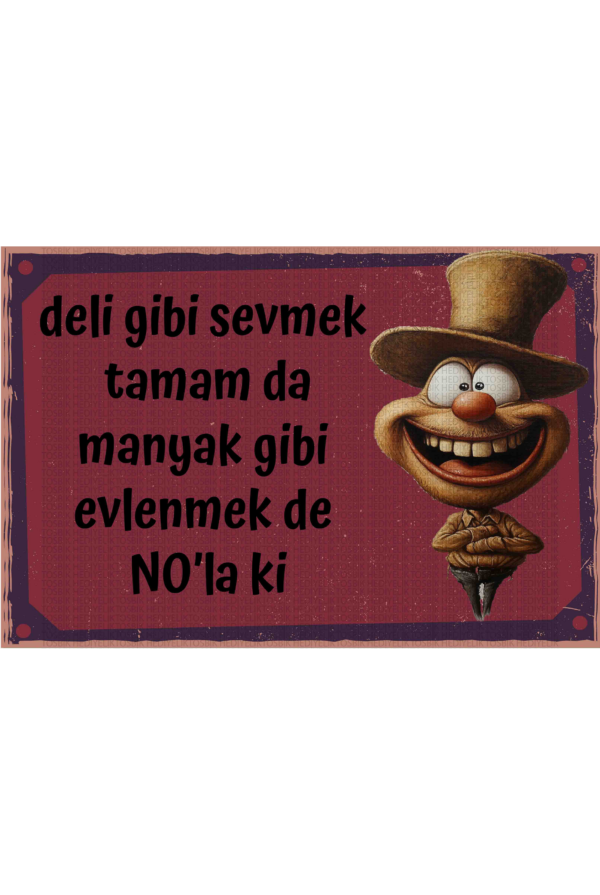 Deli Gibi Sevmek Tamam da Manyak Gibi Evlenmek de No'la Ki