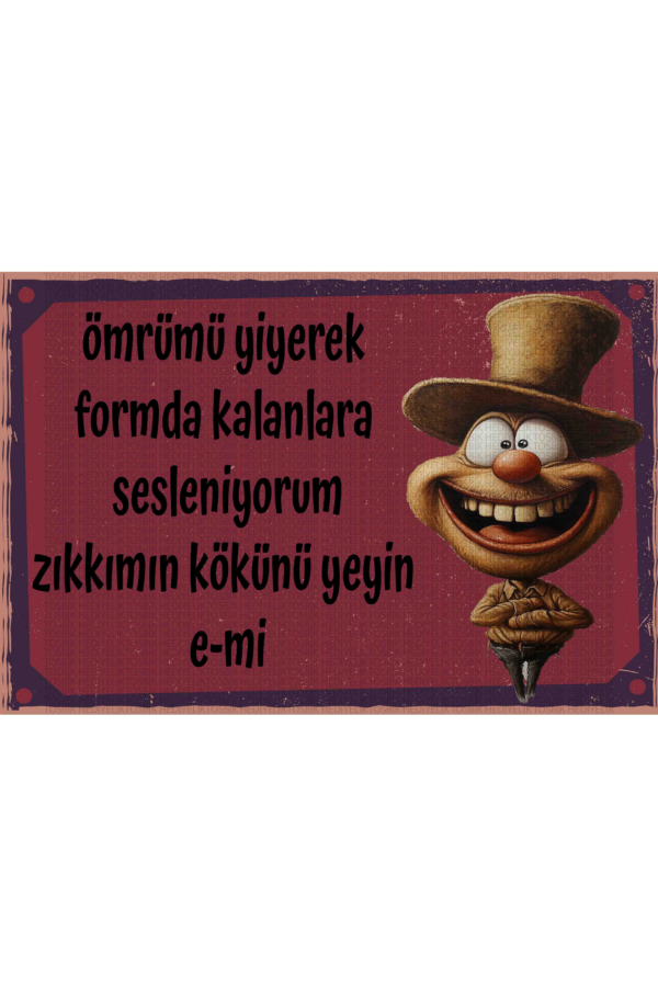 Ömrümü Yiyerek Formda Kalanlara Sesleniyorum: Zıkkımın Kökünü Yeyin, E-Mi